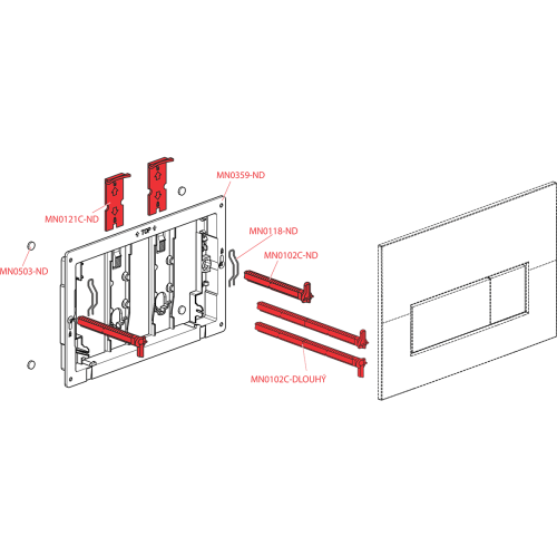 przycisk do stelaża