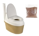 Toaleta turystyczna kempingowa kompostowa ogrodowa + torf