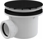 Syfon brodzikowy korek czarny-mat A49BLACK FI 90