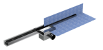 Odpływ szczelinowy 80cm z rusztem do wypełnienia Blue