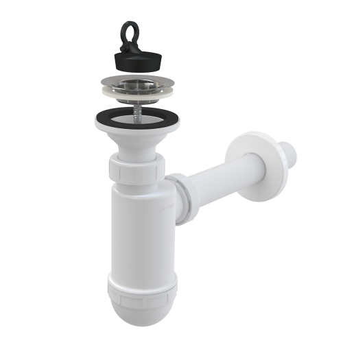 Syfon umywalkowy AlcaPlast z sitkiem nierdzewnym 32mm A410