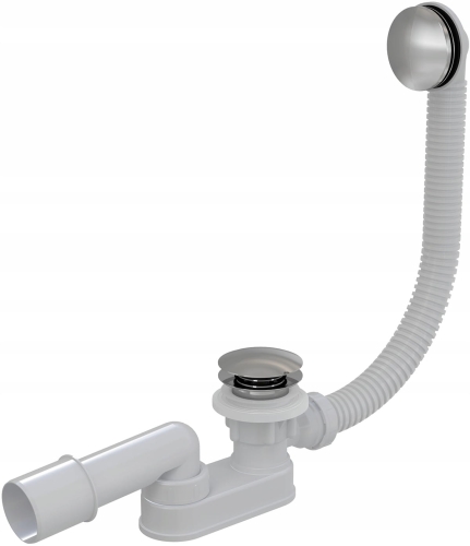 Syfon wannowy brodzikowy A507KM CLIK/CLAK NISKI CHROM