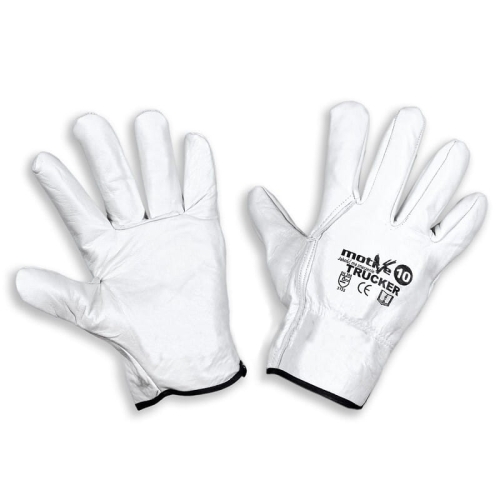 Rękawice TRUCKER MOTIVE R.10 Skóra bydlęca Skórzane