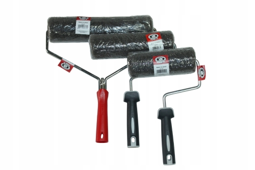 Zestaw 3 wałków do gładzi mas szpachli Olejnik