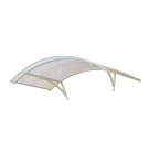 Daszek nad drzwi łukowy 145x70 Plastline biały